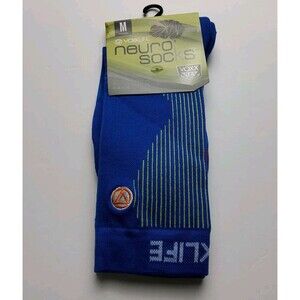 Voxx Life Stasis Neuro Socks Athletic Crew Blue Size M (W 7.5-11, M 6-9)